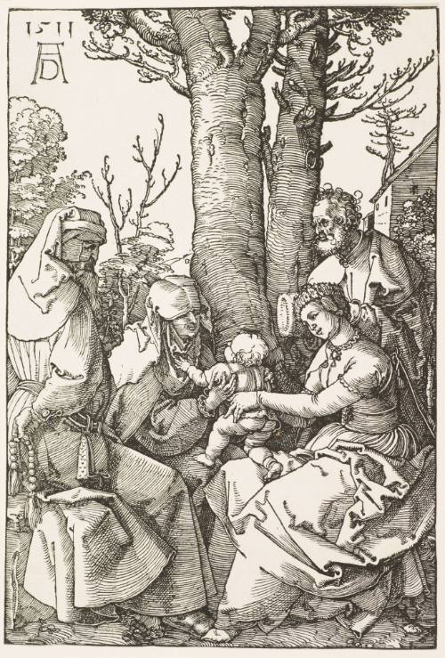 The Holy Family with Joachim and Anne under a Tree