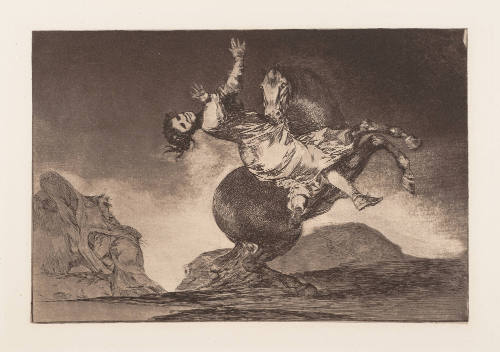 Woman Seized by a Horse