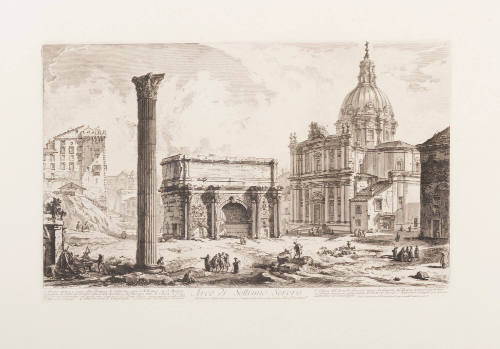 The Arch of Septimius Severus, with Church of St. Martina on the Right