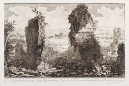 Veduta degli Avanzi Sopra Terra Dell'antico Ustrino E Delle Fabbriche Pertinenti Al Medesimo