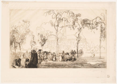 Notre Dame, Vue Du Quai De Montebello