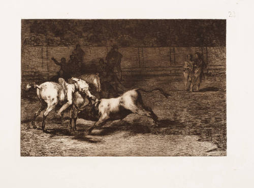 Mariano Ceballos, Did L'indien, Tue Le Taureau De Dessus Son Cheval