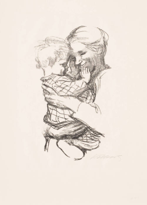 Mother Holding Child on Her Arm (Mutter mit kind auf dem arm)