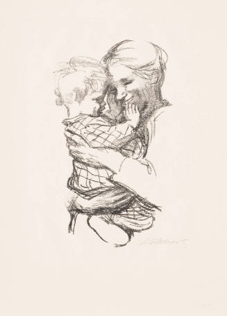 Mother Holding Child on Her Arm (Mutter mit kind auf dem arm)