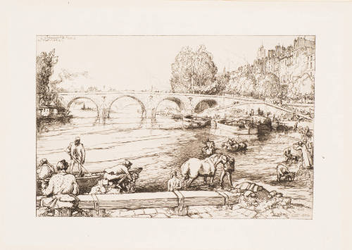 L'abreuvoir au pont Marie (2nd Plate)