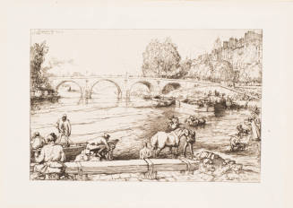 L'abreuvoir au pont Marie (2nd Plate)