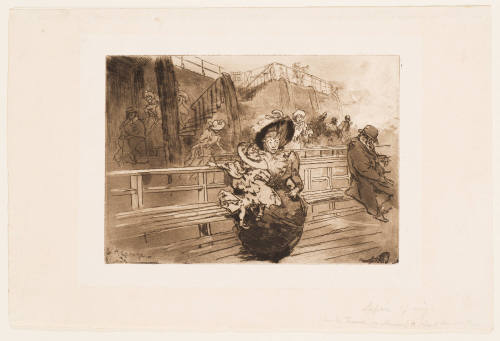 Woman and Child on a Steamboat