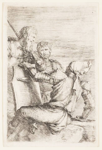 Three Soldiers Conversing