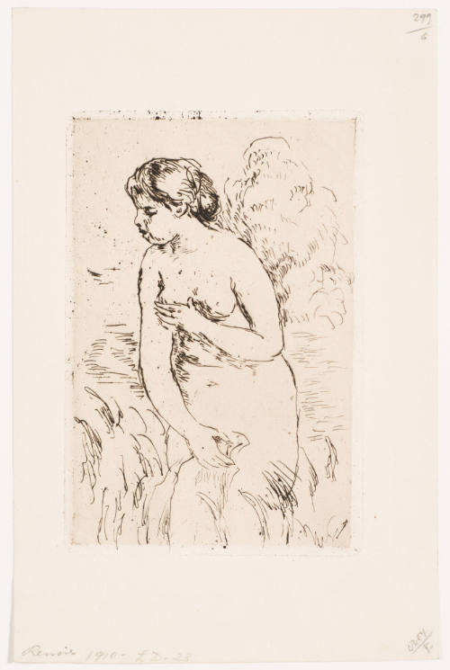 Baigneuse Debout, a Mi-Jambes