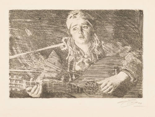 Girl Playing Lute ("Ols Maria")