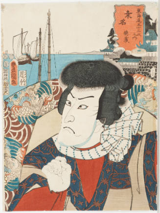 Kuwana. The Actor Onoe Kikugoro III as the Boatman Tokuzo