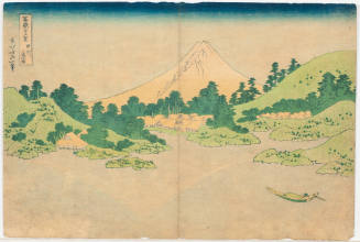 No. 35, Reflection of Mt. Fuji in Lake Misaka, Kai Province (Koshu Misaka suimen)