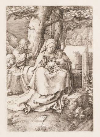 Madonna and Child with Angels, in a Landscape