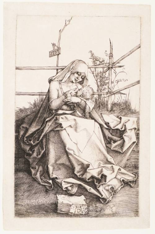 Virgin and Child on a Grassy Bank