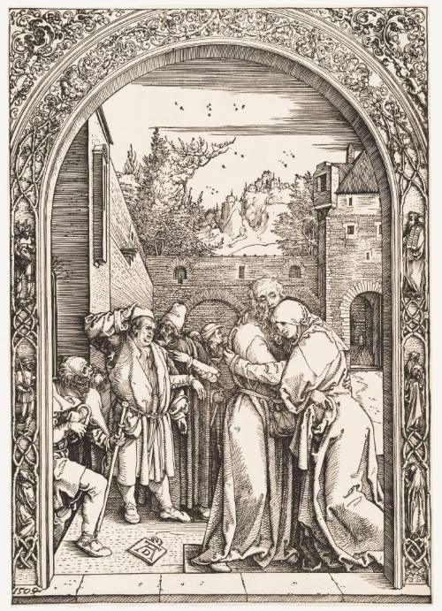 Joachim and Anna at the Golden Gate for Life of the Virgin