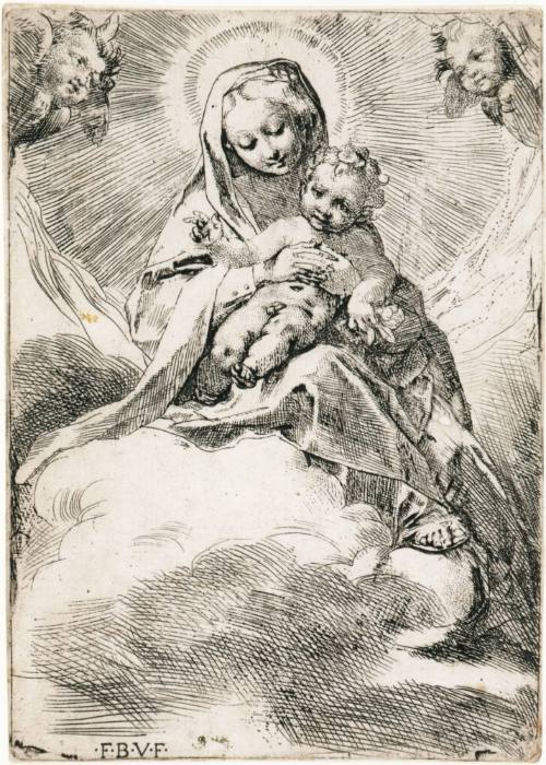 Virgin and Child in the Clouds