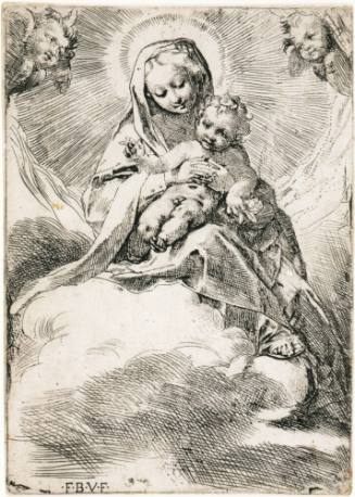 Virgin and Child in the Clouds