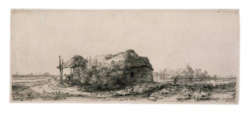Landscape with Cottage and Haybarn: Oblong