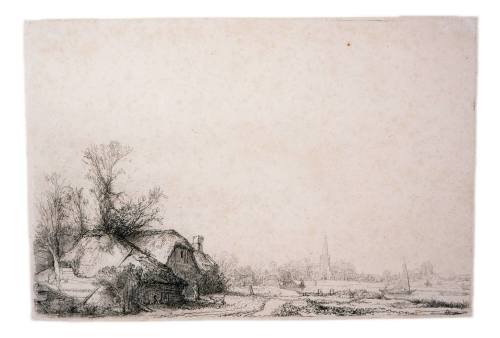 Landscape with Canal and Sailboat