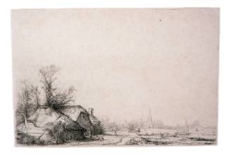 Landscape with Canal and Sailboat