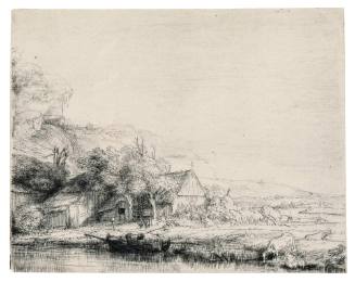 Landscape with a Cow Drinking
