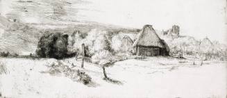 Landscape with Trees, Farm Buildings, and a Tower