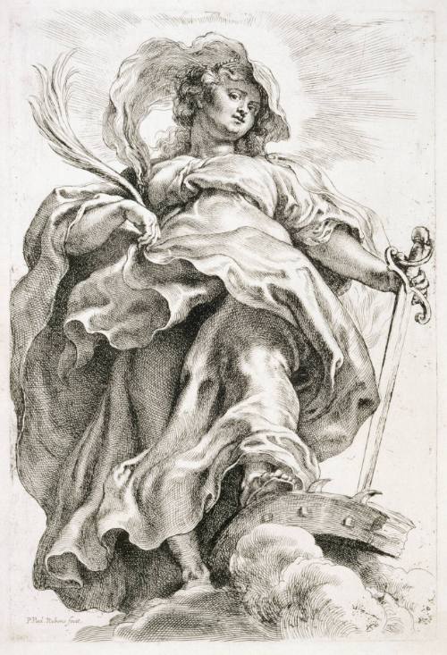 Saint Catherine of Alexandria in the Clouds