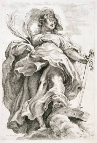 Saint Catherine of Alexandria in the Clouds