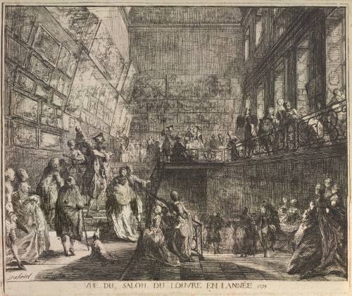 View of the Salon in the Louvre in 1753 [Vue du Salon de Louvre en L'année 1753]