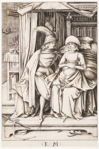 Man and Woman Seated on a Bed from Scenes of Daily Life