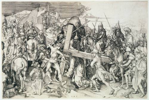 Christ Bearing His Cross (The large plate)