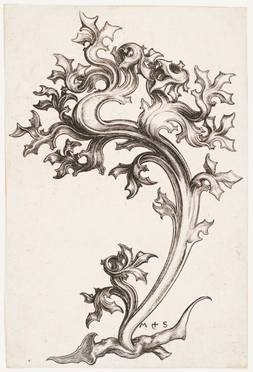 Upright Panel of Foliage Ornament