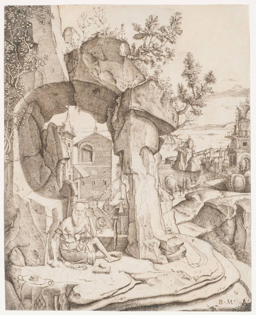 St. Jerome Beneath an Arch of Rock