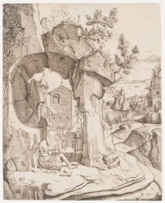 St. Jerome Beneath an Arch of Rock