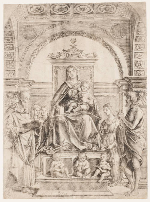 The Virgin and Child Enthroned with Saints and Angels