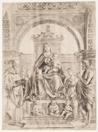 The Virgin and Child Enthroned with Saints and Angels