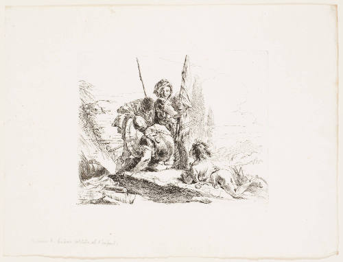 Three Soldiers and a Youth