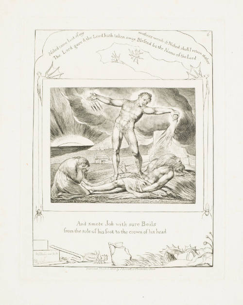 Satan Smiting Job with Boils