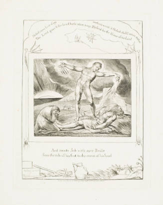 Satan Smiting Job with Boils