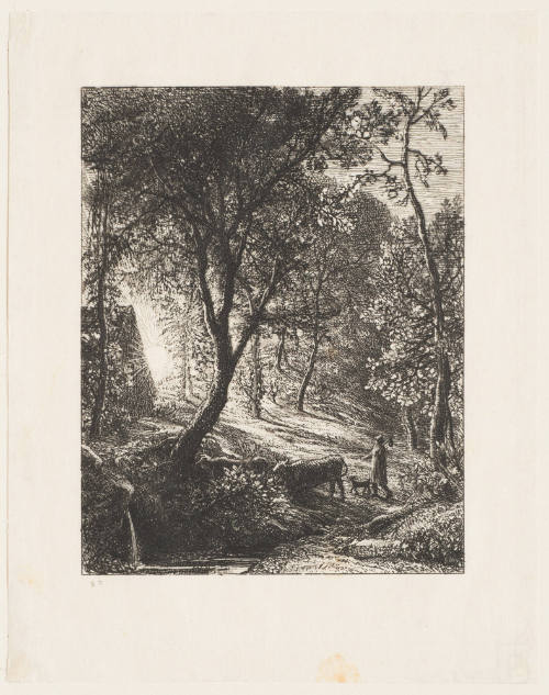 The Herdsman's Cottage, or Sunset