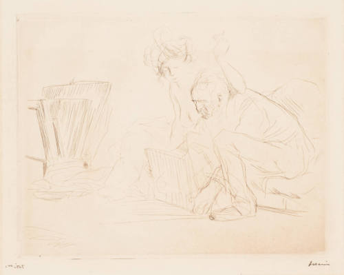 THe Model at Rest (Le repos du Modèle) (second plate)