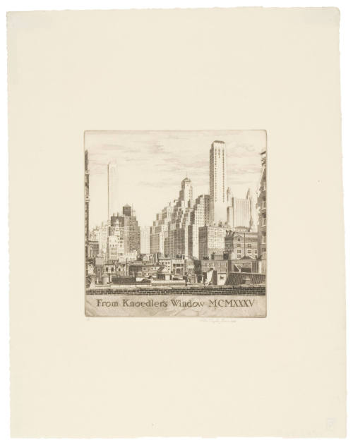 From Knoedler's Window, MCMXXXV