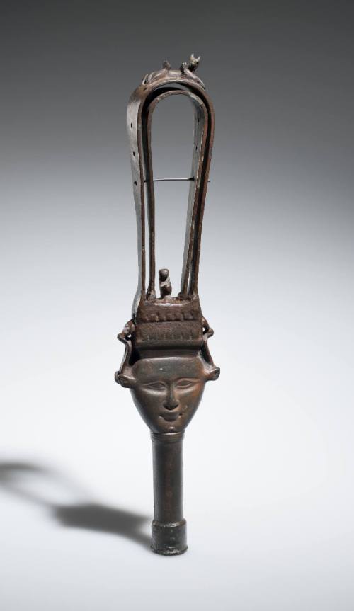 Sistrum with Hathor Head