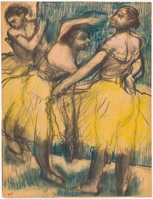 Three Dancers in Yellow Skirts (Trois danseuses [jupes jaunes])