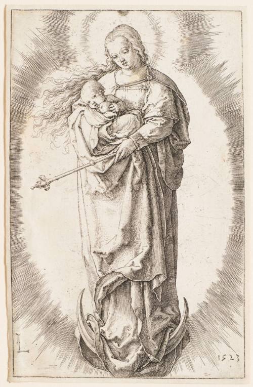 The Virgin on a Crescent with a Halo