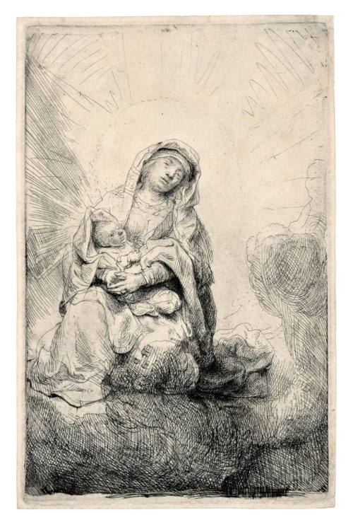 Virgin and Child in the Clouds