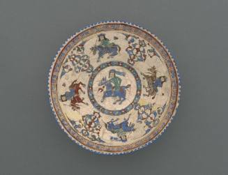 Bowl Decorated with Horsemen