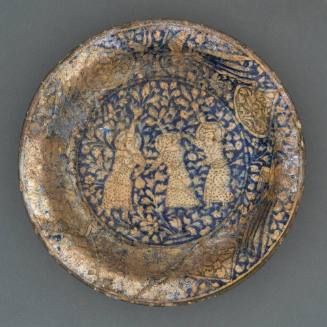 Bowl with Three Figures Dancing Amidst a Chinese Simurgh Design