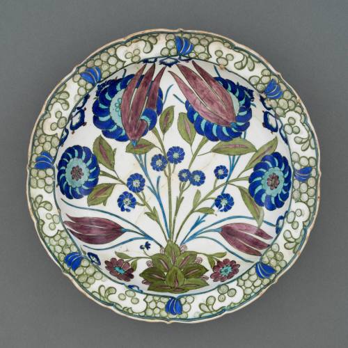 Plate with Carnations