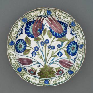 Plate with Carnations